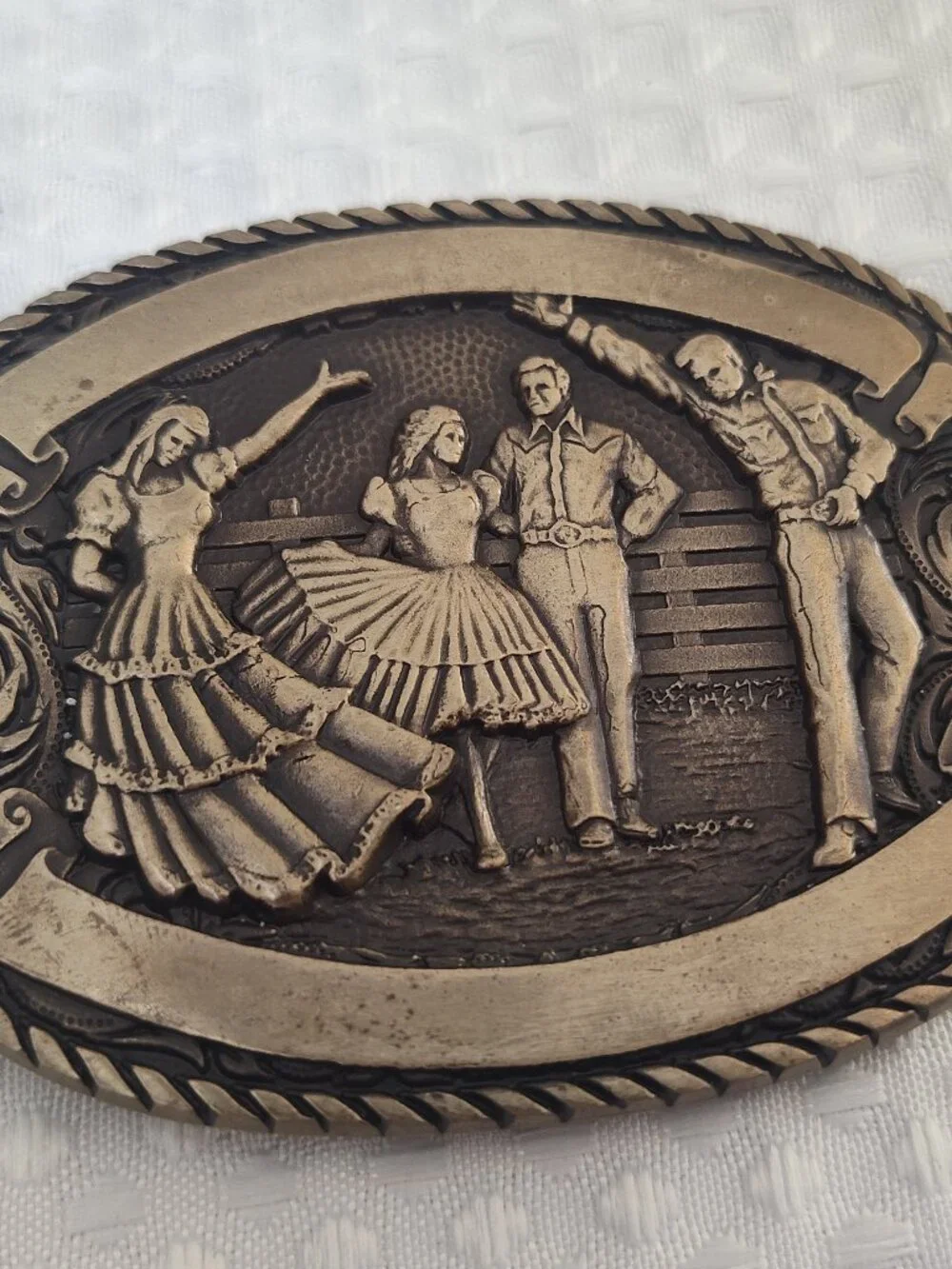 Award Design Medals Inc, Brass, Country Line Dance, Belt Buckle